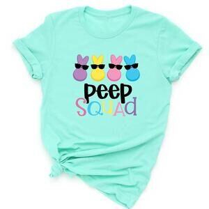 Peep Squad Shirt, Cute Easter Crew T-Shirt, Chillin With My Peeps Squad